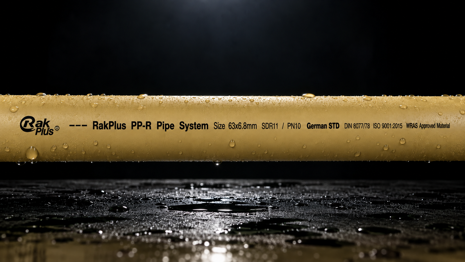 RAKPLUS PP-R Yellow Pipe SDR11/PN10
