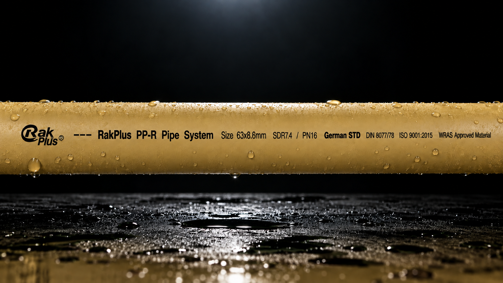 RAKPLUS PP-R Yellow Pipe SDR7.4/PN16
